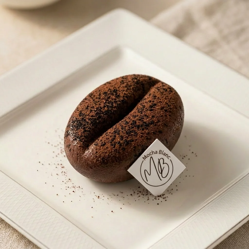 Trompe-l'œil grain de café (Le Mocha) de Mocha Blanc à Pont-l'Abbé